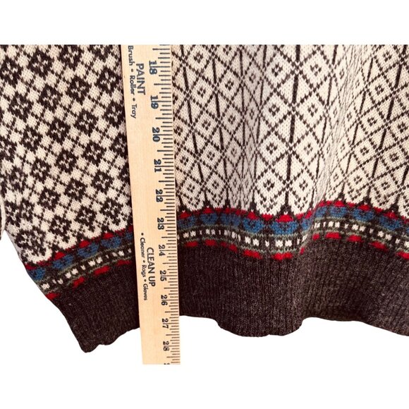 VTG SKJAEVELAND of Norway Size X Large Telemark Style Pure Wool Nordic Sweater - Picture 8 of 11